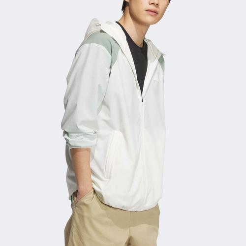 Adidas Hooded Casual Zip-Up Long-Sleeve Lightweight Jacket Unisex Han White