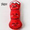 Fun Cartoon Food Cat Toy Plush Chew Toy, Sugarcoated Haws Stick Design, Kitten Teething Anxiety Relief for Cats Stuffed Indoor Biting, Boredom Relief,