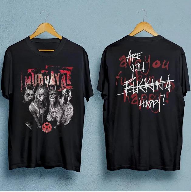 VTG Mudvayne Band 2 Sides T-shirt Black Unisex All Sizes S-5Xl