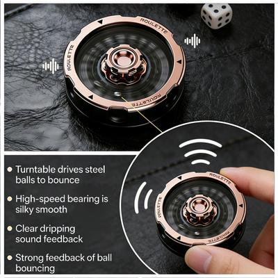 D20 Dice Lucky Roulette Spinning Wheel Fidget Toy Anti Stress Anti Anxiety EDC Toy Desk Gadget DND RPG Table Game Decompression