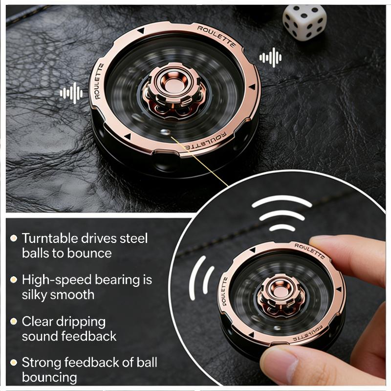 Topmix D20 Dice Lucky Roulette Spinning Wheel Fidget Toy Anti Stress Anti Anxiety Edc Toy Desk Gadget Dnd Rpg Table Game Decompression