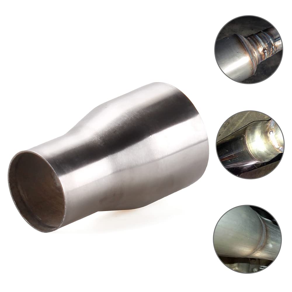 MUTEKI Exhaust Pipe Adapter, Exhaust Connecting Pipe, Universal, Stainless Steel, Pipe Coupler, Exhaust Pipe