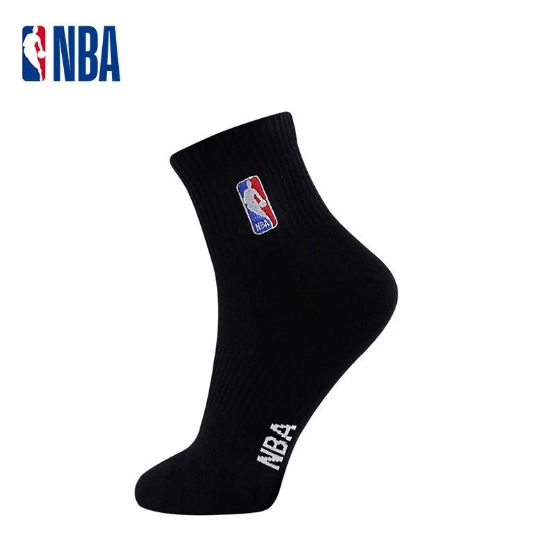 NBA Socks for Men, All-Season Casual Sports Socks, Seamless Cotton Socks, Combed Cotton Embroidered Training Running Basketball Socks, 1 Pair Pack
