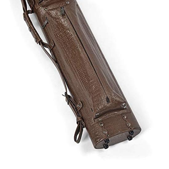 Billiard cue case brown crocodile style [Daisei] (dark (2×4) 9BR)