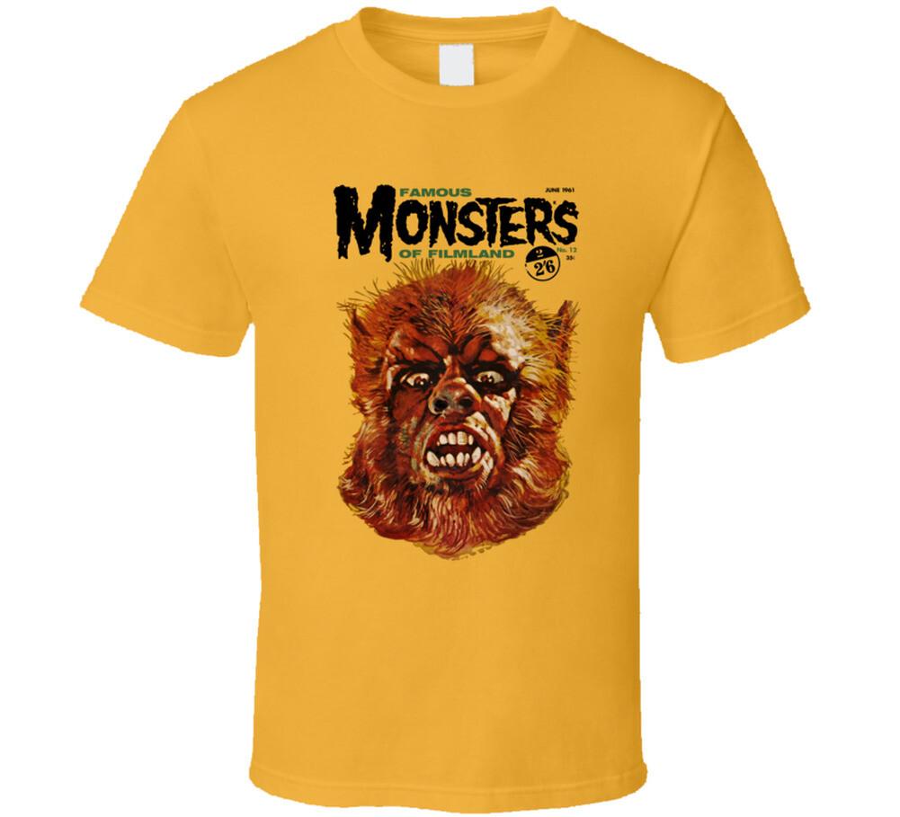 Famous Monsters Werewolf, T-Shirt, Retro, 1950's, 1960's