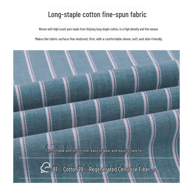 Chemise Casual d'Affaires à Manches Longues Anti-froissage pour Homme Luomeng