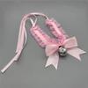 Bow Lace Bell Choker Clavicle Necklace Maid Cosplay Neck Accessories For Women