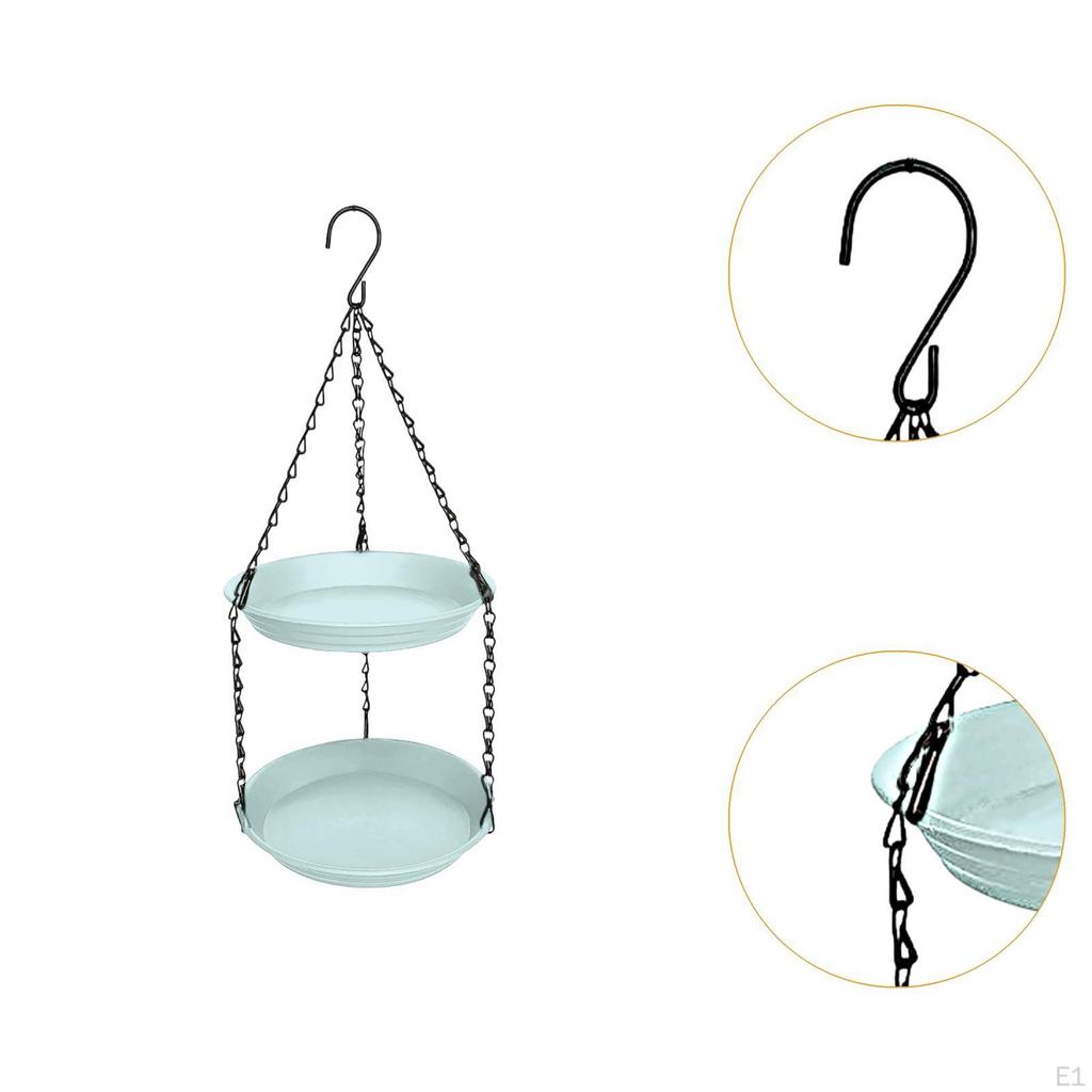 Fuglefôrrør for å henge hagegårdsdekorasjon utendørs med dobbel plateterrasse på