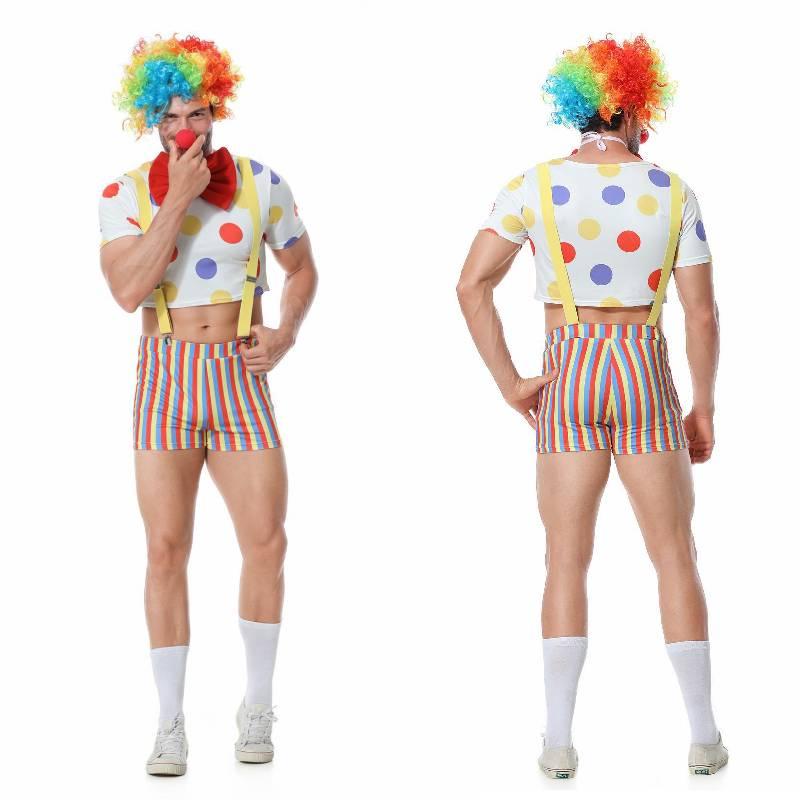 Joker Comic Halloween Cosplay Carnival Magic Role Play Makeup Ball Costume Stage