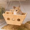 Wooden Hamster Swing Toys Durable Cockatiel Swing Ladder Hamster Climbing Platform  Training