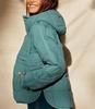 Women's Autumn/Winter Solid Color Hooded Cotton Jacket: Foldable, Long Sleeve, Pullover with Pocket.