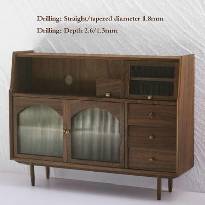 1:12 Mini mâner pentru sertar pentru casă de păpuși Mâner dulap Mobilier în formă de floare Jucărie decorativă
