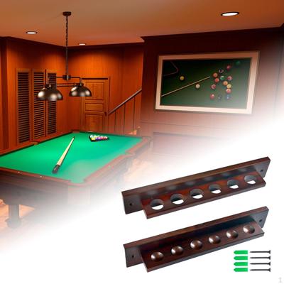 Billard Pool Queue Halter Holz Praktisch 6 Wandregal Halterung