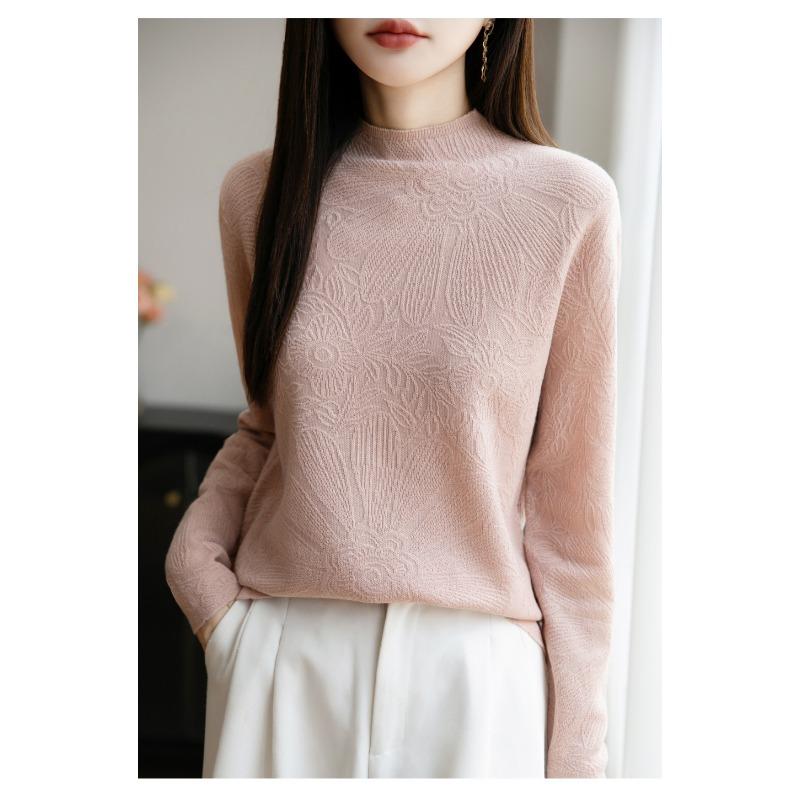 Women S Loose Half Turtleneck Pullover Knit Sweater For Inner Wear