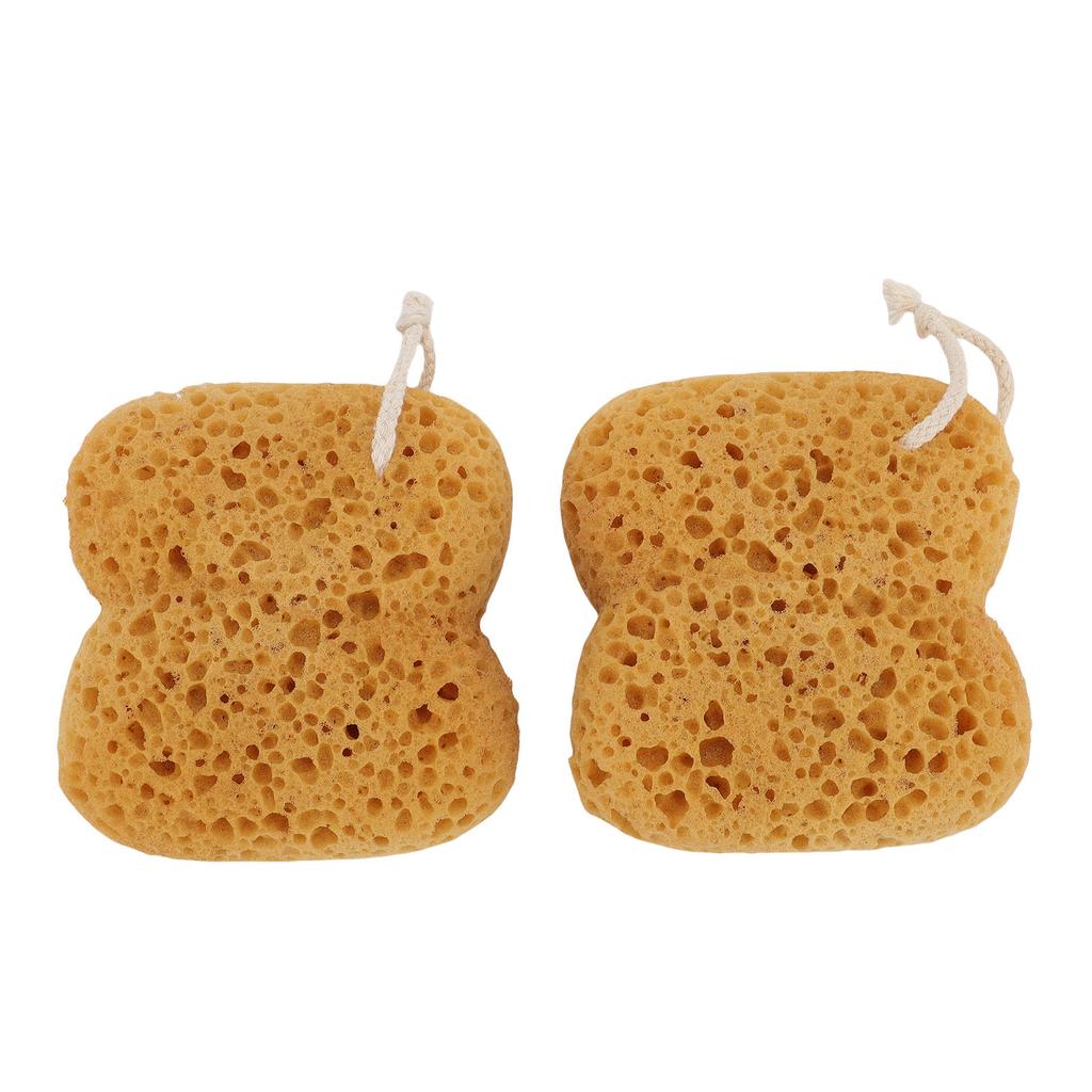 2 Pcs Exfoliating Bath Sponge Gentle Reusable Porous Shower Body Loofah Sponge for Massage
