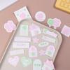 40Pcs/set Lucky Four-leaf Clover Self-adhesive Sealing Sticker Photo Cards Packaging Bag Journal Deco Stickers