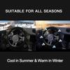 Suede Steering Wheel Cover With Upgraded Silicone Inner Ring, Anti Heat, Breathable, Anti-Slip, Leather Universal 14.5 To 15 Inch Steering Wheel