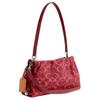 Coach Faye 26 Removable Shoulder Strap Drawstring Magnetic Closure Selected Denim Leather Smooth Leather Shoulder Bag Medium CDB93-SVDN8