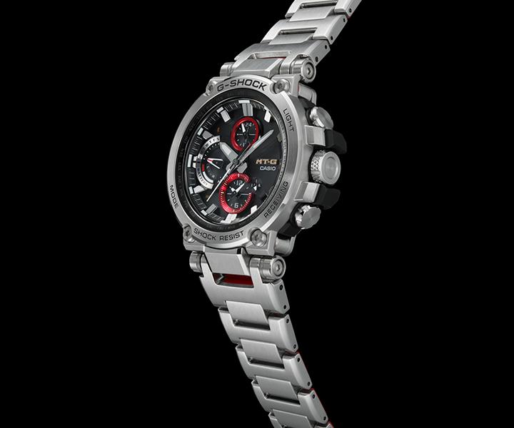 Casio Herren-Edelstahl 200M Wasserdicht Stoßfest Quarz-Uhr MTG-B1000D-1APRT