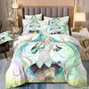Hatsune Miku Duvet Cover Pillowcase Bedding Set Adult Boy Girl Bedroom Decoration Children Single Double Large Siz