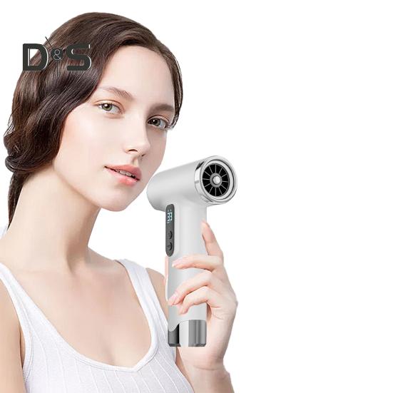 Cordless Hair Dryer 200W 15600mAh USB Rechargeable 3 Temperature Adjustable High Speed Fast Drying Low Noise Portable Travel Camping Electric Blow