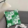 Hawaiian Flowers Cushion Cover Pillowcase Comfort Sofa Bed Silky Elegant Invisible Zipper Decorative Cushion Cover