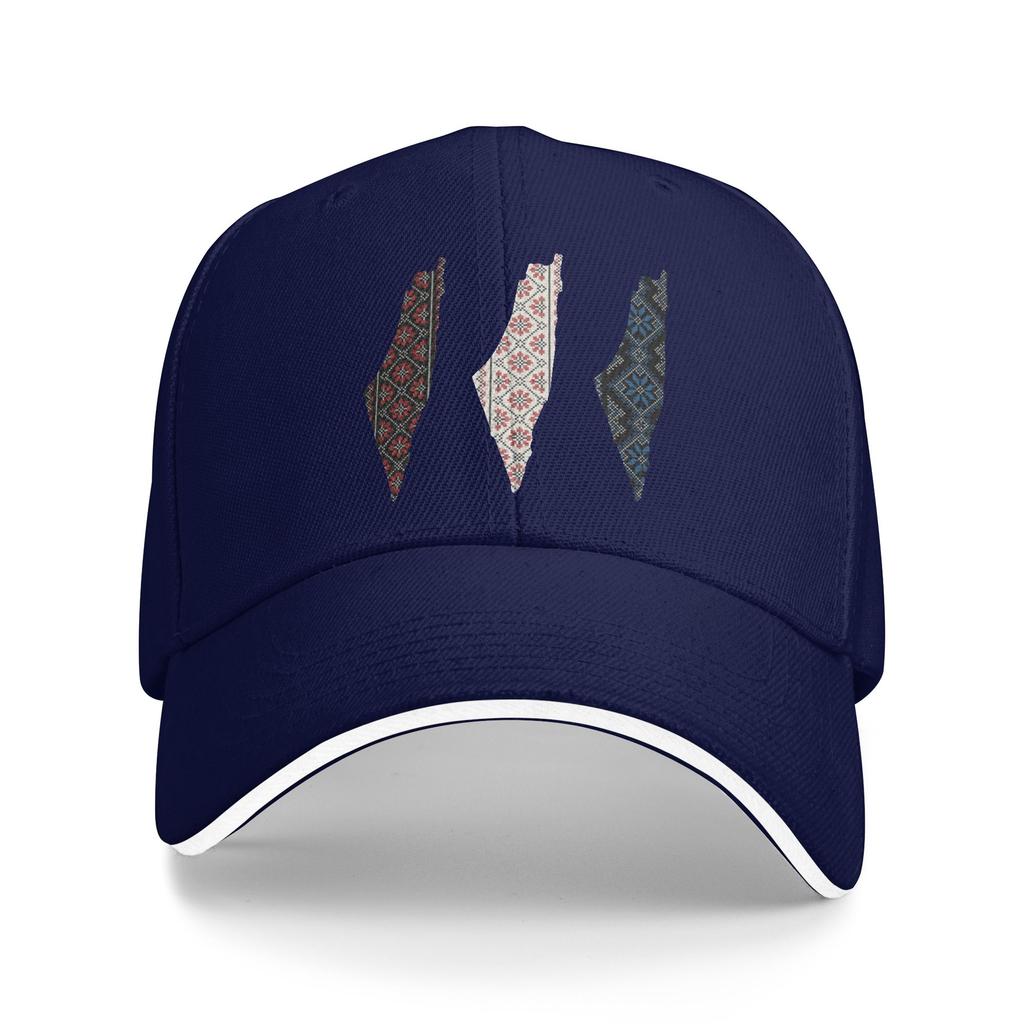Palestine Map Palestinian Traditional Tatreez Art Baseball Cap Outdoor Gym Sun-Proof Trucker Hat Men Street Style Baseball Caps