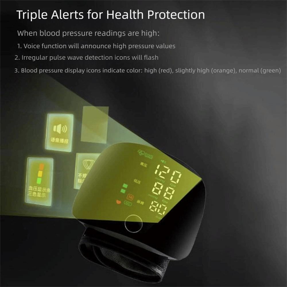Smart Touch Heart Rate Monitor LCD Screen Sphygmomanometer  Daily Check
