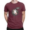 Black White Cute Funny Halloween Ghost With Flowers And Boo Novelty 100 Cotton Tshirt Halloween Tees Tops For Unisex