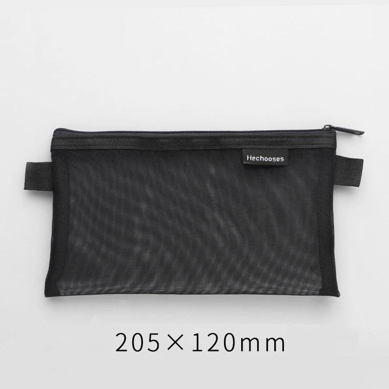 1pc Transparent Fashion Pencil Case Bag Capacity Leather Student Exam Organizer Pencil Case Stationery Pen Case