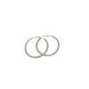Exquisite Diamond-Studded Round Hoop Earrings: Silver Needle, European & American Fashion