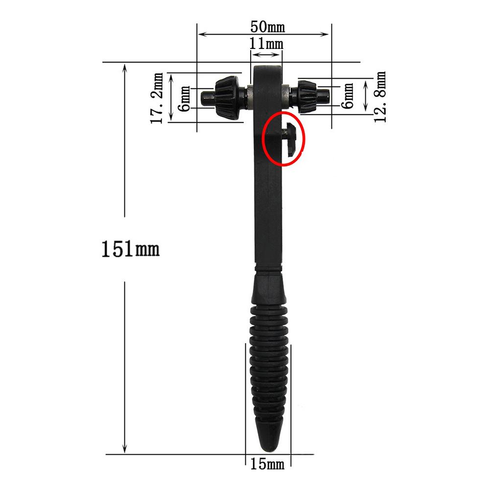 150mm Ratchet Spanner 1pc For Electric Drills Non-slip