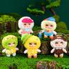 Cute Vacation Doll Vinyl Face Plush Pendant Doll Fishing Trip Camp Soft Stuffed Vinyl Plush Toy Lovely Doll Kids Birthday Gifts