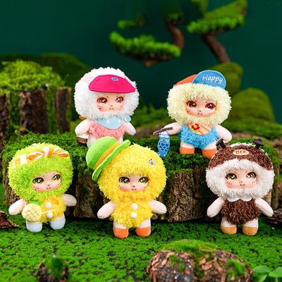 Cute Vacation Doll Vinyl Face Plush Pendant Doll Fishing Trip Camp Soft Stuffed Vinyl Plush Toy Lovely Doll Kids Birthday Gifts