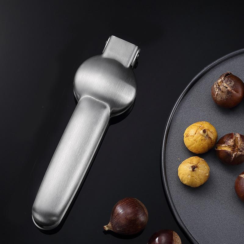 Stainless Steel Chestnut Clip Creative Nutcracker Opener Quick Clip Walnut Pliers Cutter Opener Nut Cracker Sheller Kitchen Tool