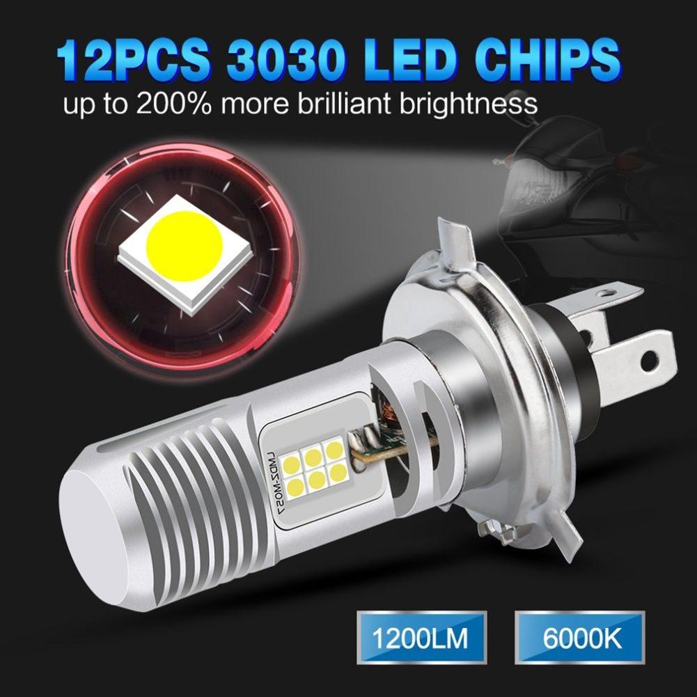 Safety First Motorcycle Headlight Bulb Vibration Resistant P15D H4 LED Light