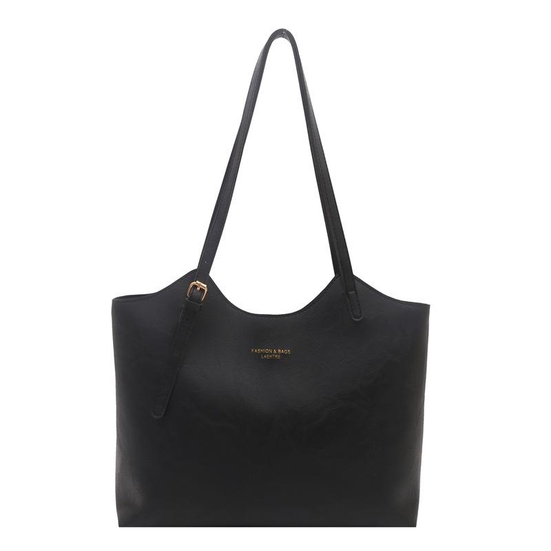 Premium retro soft leather women s shoulder big bag versatile large capacity commuter handbag Merad tote big bag