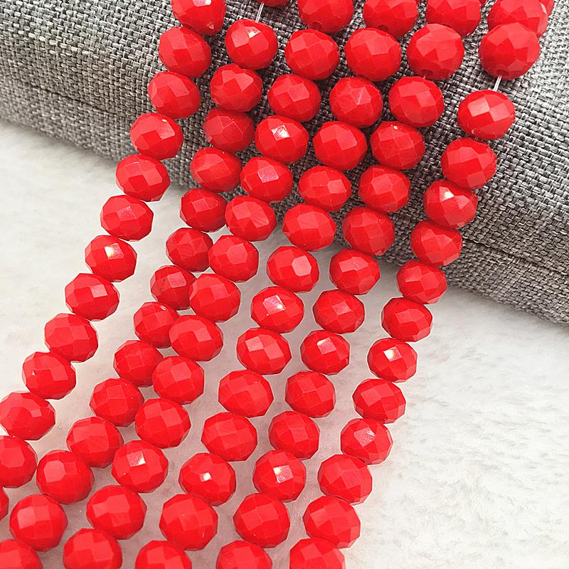 30pcs/lot 8x6mm Rondelle Austria Faceted Crystal Glass Beads,Wheel Beads,Transit Beads For Jewelry Making diy Bracelet Necklace