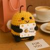 DIY Hand-Knit Positive Bee: An Inspiring Energy Doll. Ideal for Keychains, Bags, or Home Decor Christmas Gift