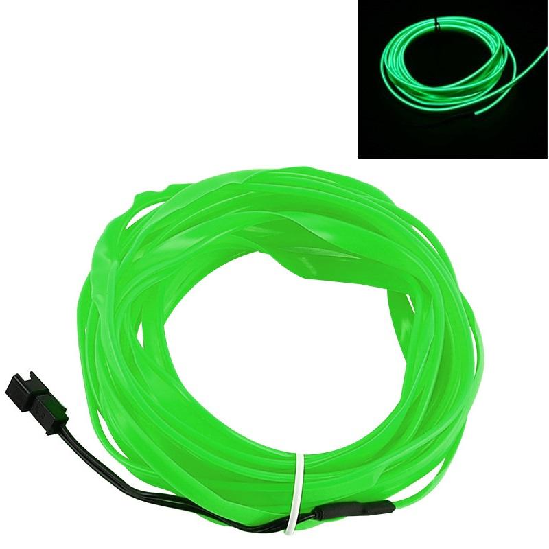 5M Flexible Neon Glow Car RGB Light Interior Led Decorative Lamp EL Wiring Neon Strip For Auto DIY USB Party Atmosphere Diode