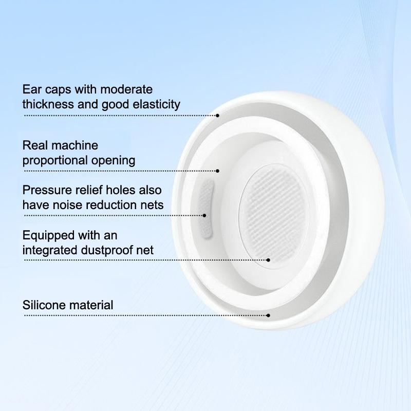 Miękkie Silikonowe Końcówki do Uszu Dla Airpods Pro 1/2 Ochronna Nakładka na Słuchawki Redukcja Szumów Otwór Poduszki do Uszu Dla Apple Air Pods Pro