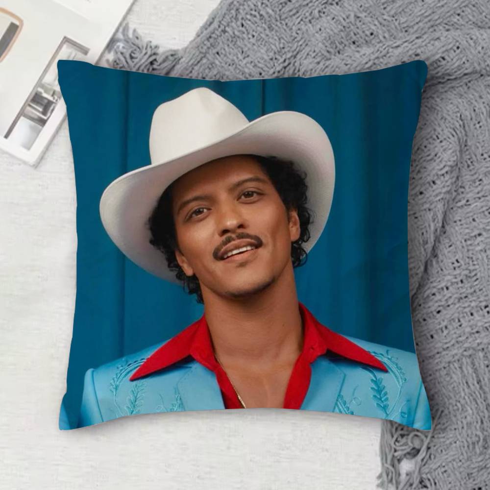 BBruno Mars Doublesided Printed Square Decorative Cushion Cover for Sofa Living Room Home Decor