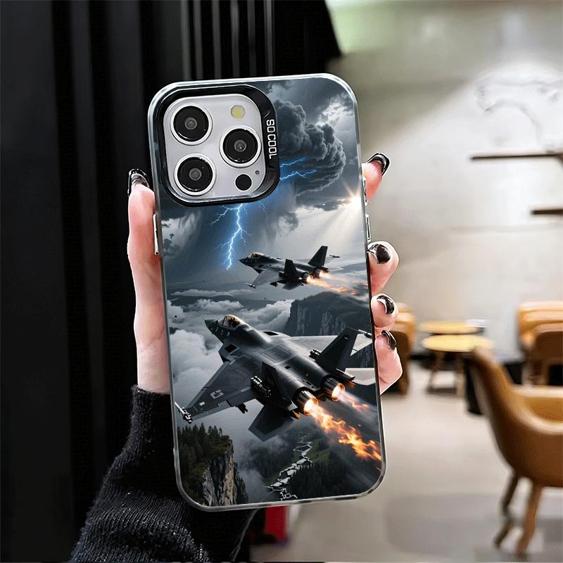 Aircraft Helicopter Formation Soft Phone Case for iPhone 15 16 17 Pro Max 17Air 16E 14 Plus 13 12 Mini Shockproof Cover Back She