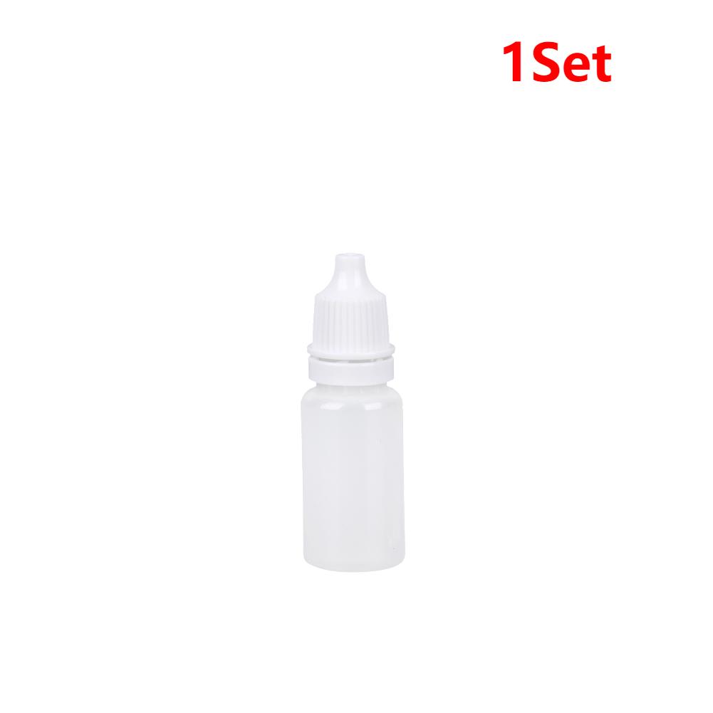 50pcs 5/10/15ml Eye Dropper Bottles Refillable Eye Drop Bottle Portable Eye Liquid Dropper for Solvents Essence Eye Drops Saline