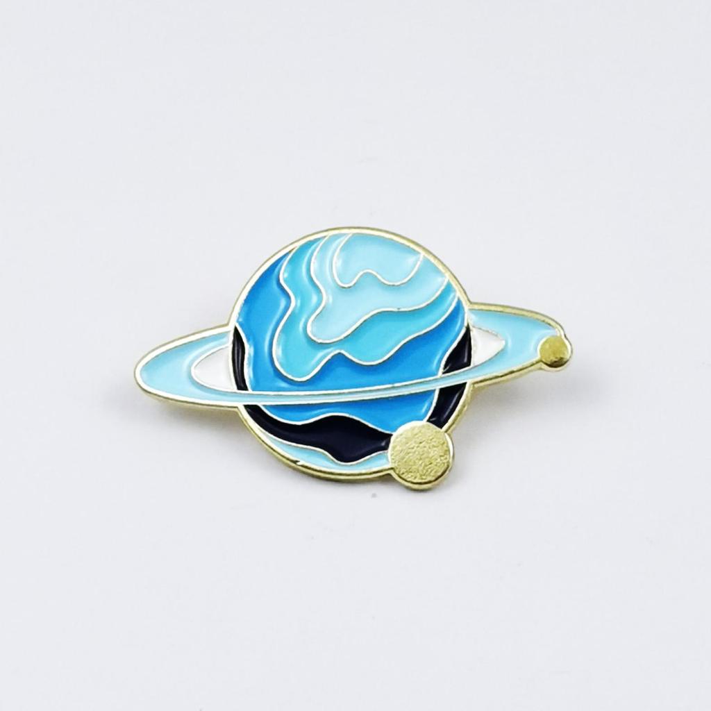 Broche de Planeta Galaxia Colorido - Pin de Insignia de Aleación para Bolsos