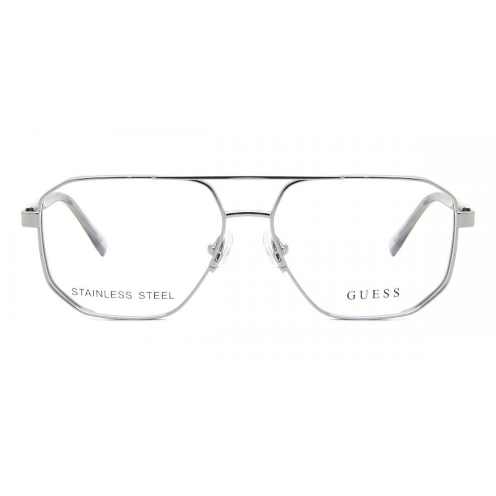 

Guess Gu50135 008 Men Eyeglasses Shiny Gunmetal/55-14-145