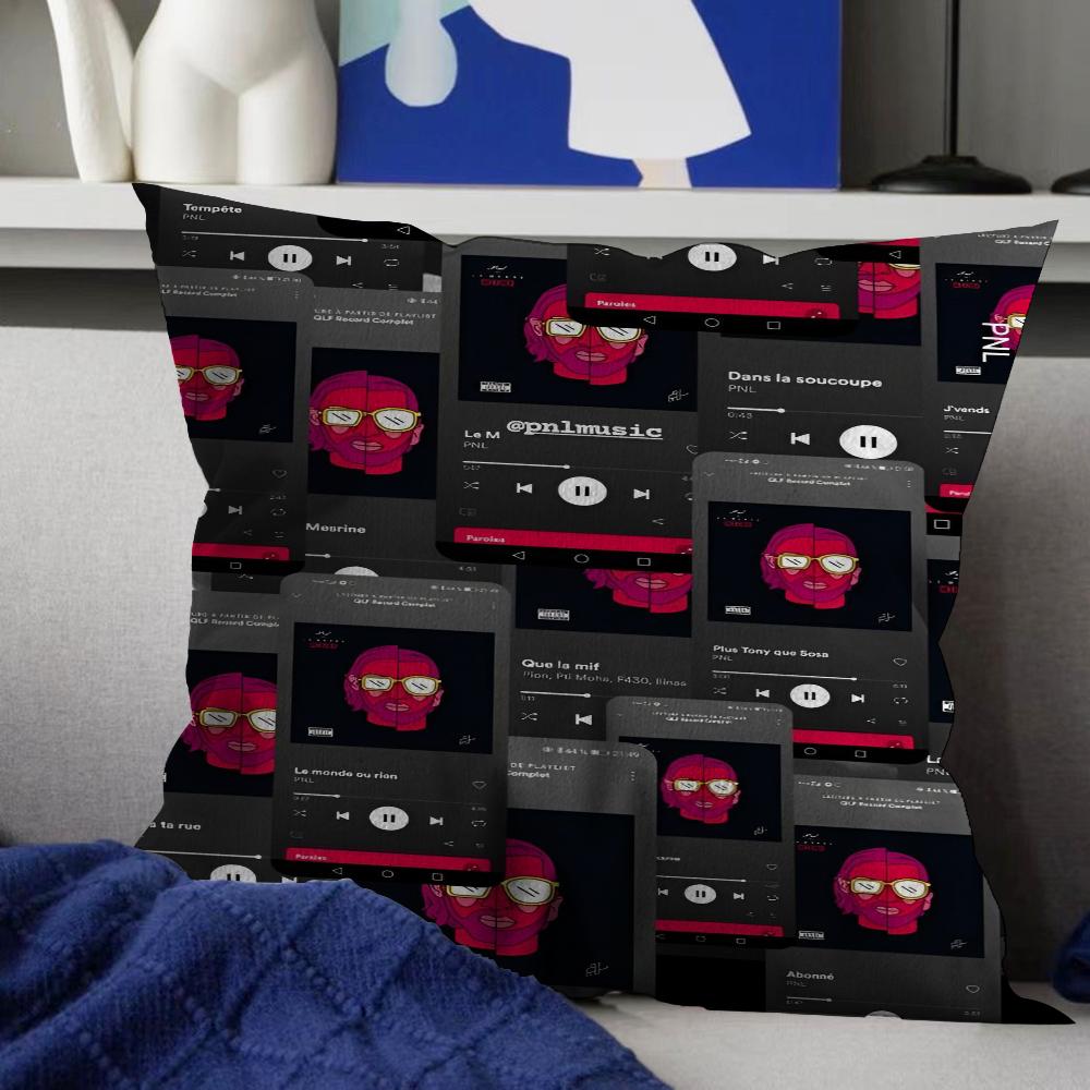 Rapper PNL QLF Singer Pillow Gift Home Office Decoration Bedroom Sofa Car Cushion Cover case 45x45 16x16Inch