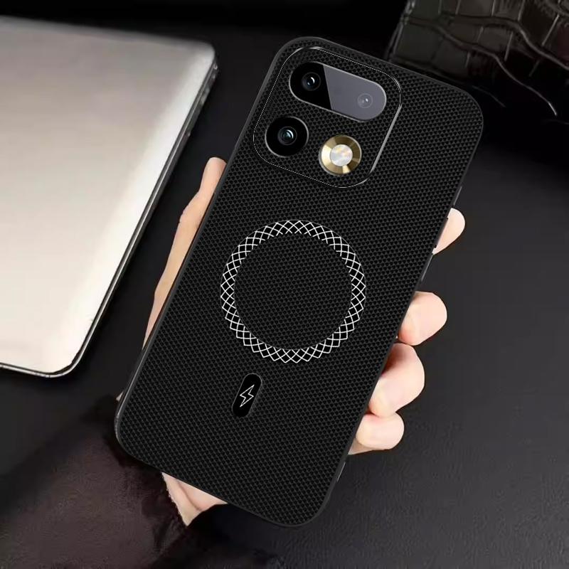 Biruiqu Realme 16 Pro Plus New Ultra-thin Magnetic Leather Shock-absorbing Protective Phone Case