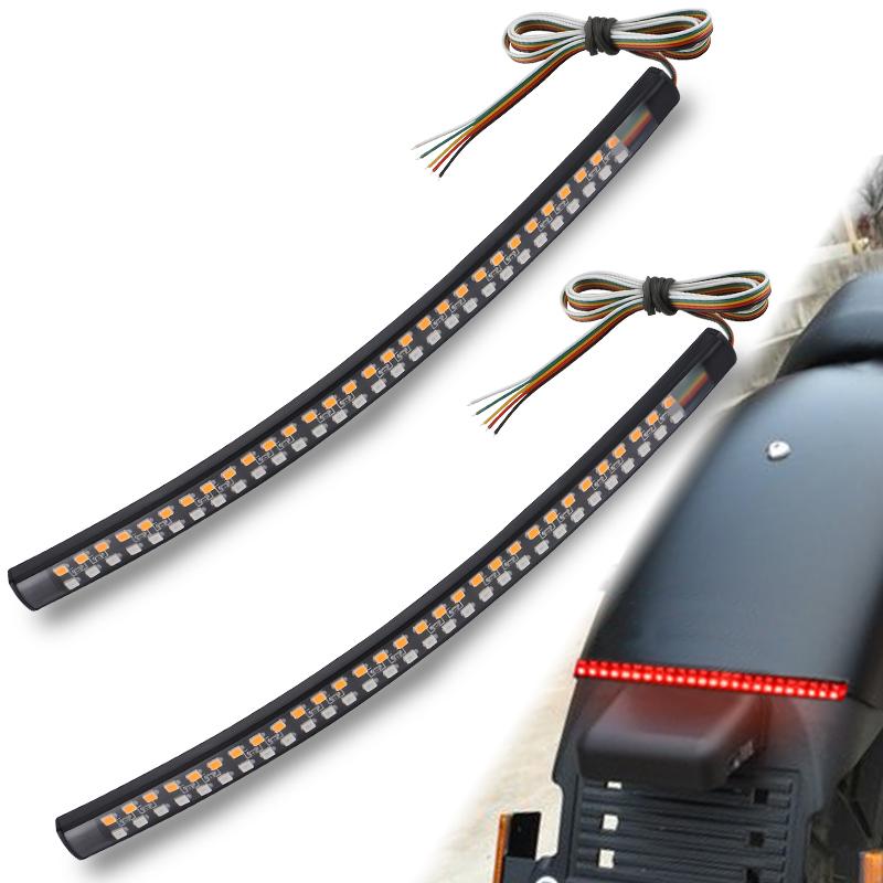 

Motorcycle Led Rear tali light with Turn Signal Brake Light Stop Daytime Running Lights Yellow Flowing lamp for motorcycle