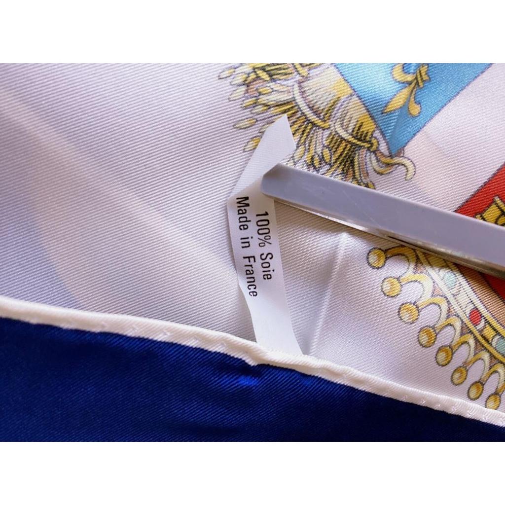Used [Philippe ledoux] Hermes/Carre Designer Vintage Large Scarf 100% Silk Made in France